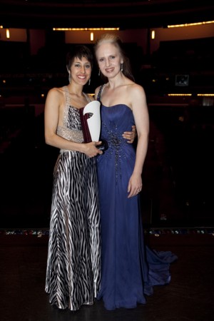 rob guest endowment - 2009 winner Danielle Matthews with Kellie Dickerson