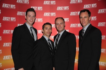 Declan Egan Dion Bilios Anthony Harkin Glaston Toft - the new cast of Jersey Boys
