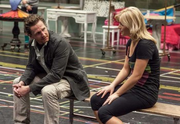 Legally Blonde rehearsal room. David Harris and Lucy Durack. Image by Matt Watson Legally Blonde rehearsal room. David Harris and Lucy Durack. Image by Matt Watson