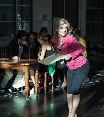 Lucy Durack during Legally Blonde rehearsals. Image by Matt Watson