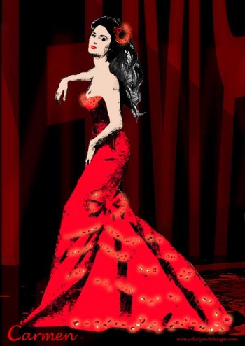 Handa Opera's Carmen - costume design by Julie Lynch. Photo courtesy of Opera Australia