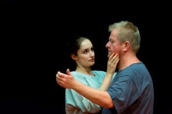 Elizabeth Nabben and Steve Rodgers in Sydney Theatre Company’s Dance Better at Parties by Gideon Obarzanek. Image by Brett Boardman
