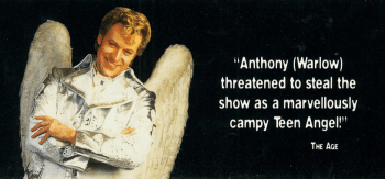 Anthony Warlow as Teen Angel in the 1998 Grease Arena Spectacular