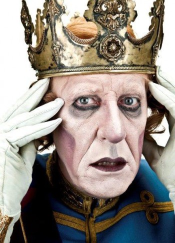 Geoffrey Rush as King Berenger in Exit The King, 2009. Photograph by Hugh Hartshorne