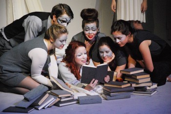Amelia Tuttleby, Nathan Whitebrook, Rachel Granger, Amy Johnston, Holly Dodd, Zoe Braham Photo: Leigh Brennan
