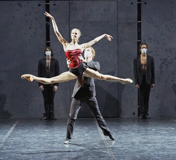 Brooke Widdison-Jacobs and Liam Green in Radio and Juliet  Photo by Sergey Pevnev