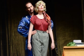 Matt Young as Jack Cole and Anna Burgess as Gwen Verdon. Photographer: Stephanie Do Rosario