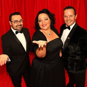 Luke Gallagher, Rachel Dunham and Michael Dalton in "The Three of Us" (photo: Dean Arcuri)