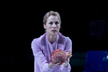 Angie Milliken in STC/QTC's The Effect. Image by Lisa Tomasetti.