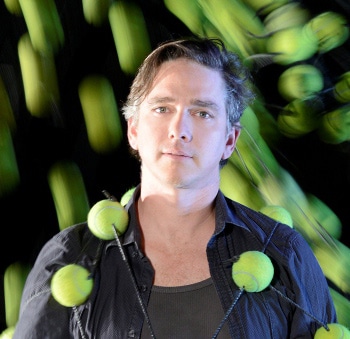Todd MacDonald in The Button Event - Queensland Theatre Company [image supplied]