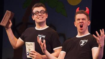 Ben Stratton and James Percy in Potted Potter. Image by Tony Kinlan.