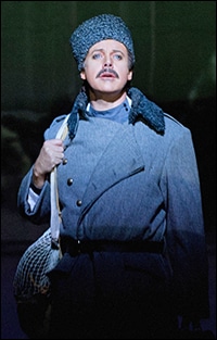Anthony Warlow as Zhivago in the Australian production of the show. Photo by Kurt Sneddon.