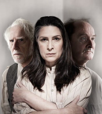Peter Carroll, Pamela Rabe, Paul Blackwell. Image supplied by State Theatre Company of South Australia, Adelaide Festival of Arts
