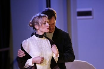 Gareth Reeves and Anna Houston in Venus in Fur. Photograph by Helen White.