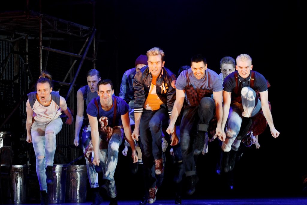 West Side Story. The Production Company. Sean Mulligan and Jets.
