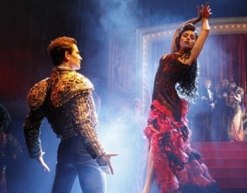 Phoebe Panaretos and Thomas Lacey - Strictly Ballroom. Photo by Jeff Busby.