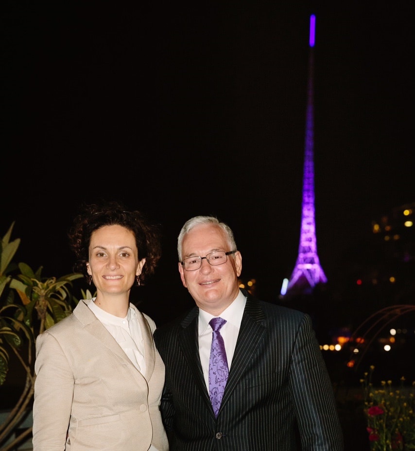 Arts Centre Melbourne CEO Claire Spencer and Bank of Melbourne CEO Scott Tanner