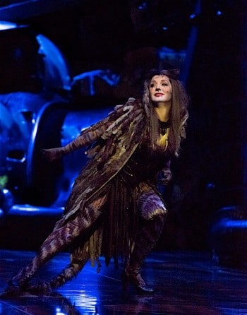 Delia Hannah as Grizabella in CATS. Image by Oliver Toth