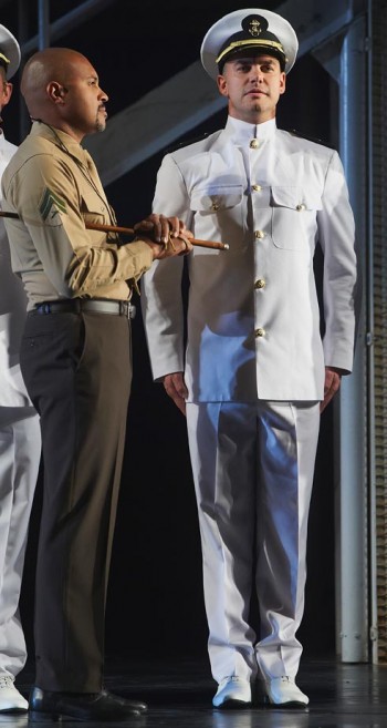 Bert LaBonte and Ben Mingay in An Officer and a Gentleman. Image by Brian Geach