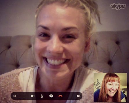 Yvonne Strahovski and Marika Aubrey