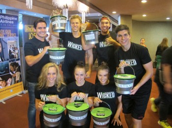 Wicked Manila Cast fundraising for their special Typhoon Benefit Perforrmance