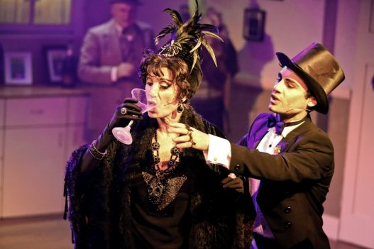 Michele Lansdown and Ross Chisari in Squabbalogic's The Drowsy Chaperone. Image by Michael Francis of Francis Fotography