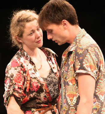 Sophie Ross and Tom Conroy in Cock - La Boite Theatre  [image: Sean Dowling]