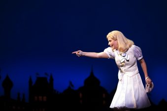Lucy Durack as Glinda in WICKED. Image by Belinda Strodder