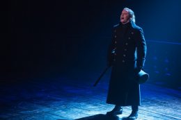 Hayden Tee as Javert in Les Miserables. Image by Matt Murphy