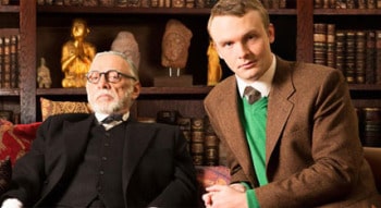  William Zappa as Sigmund Freud and Andrew Henry as C.S. Lewis in Freud’s Last Session. Photo Supplied.