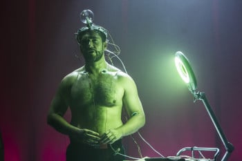 Mauricio Carrasco performs The Experiment, playing at the 2015 Sydney Festival. Photo by Jamie Williams/Sydney Festival.