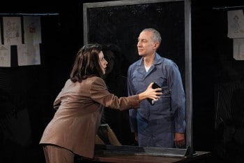 Jenn Harris as Clarice Starling and David Garrison as Hannibal Lecter in SILENCE! The Musical