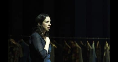 Alison Bell in Betrayal. Photo by Shane Reid