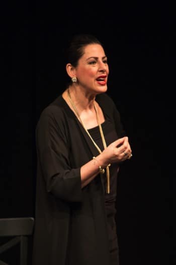 Maria Mercedes in Masterclass. Image by Clare Hawley