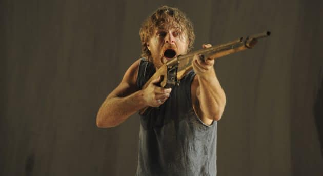 Nathaniel Dean in The Secret River by Kate Grenville. Image by Heidrun Lohr for Sydney Theatre Company, 2013