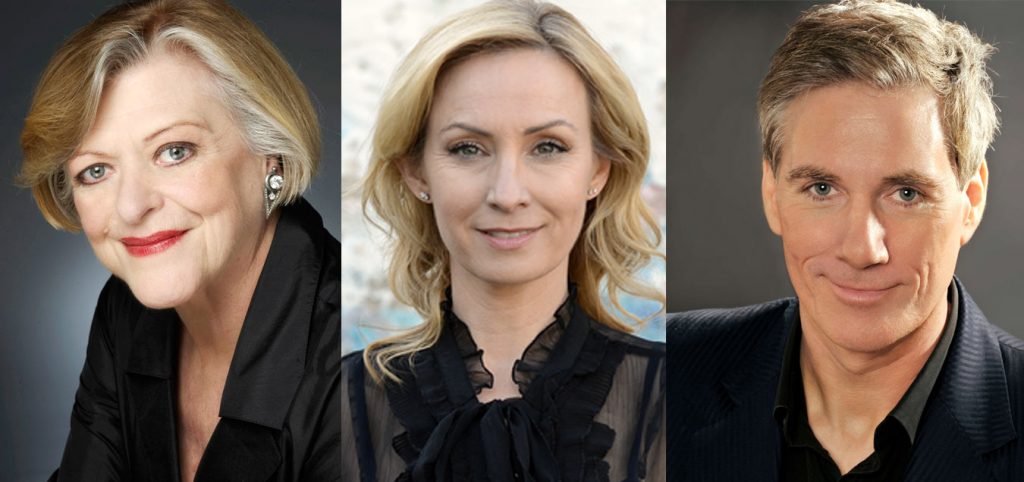 Nancye Hayes, Lisa McCune and David Hobson will star in Follies in Concert. Produced by Storeyboard Entertainment