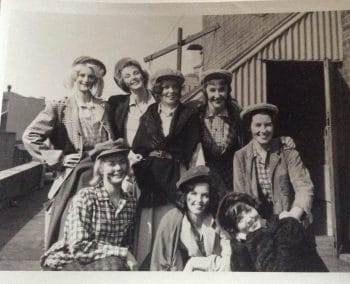 The eight 'Singing Ladies'. Ailsa is on the far right, in the middle row.