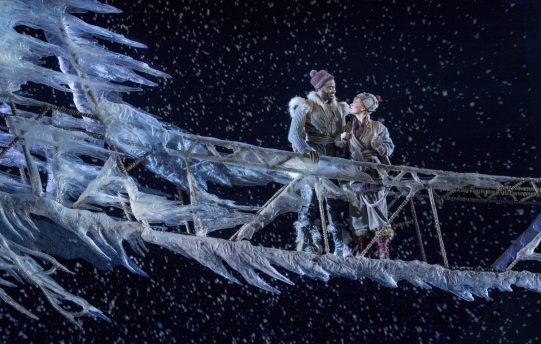 9-Jelani Alladin (Kristoff) and Patti Murin (Anna) in FROZEN on Broadway. Photo by Deen van Meer