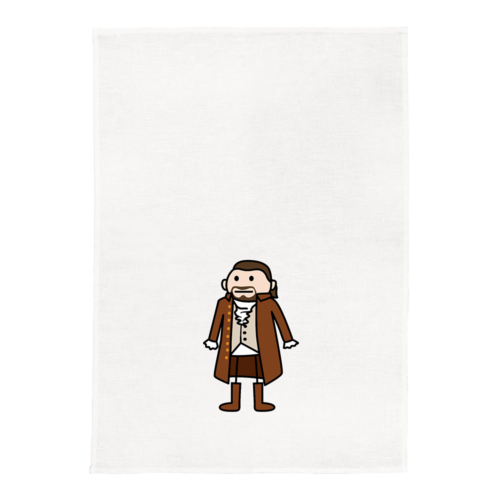 Hamilton White Kitchen Tea Towel