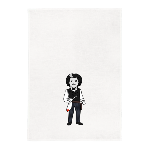 Sweeney Todd White Kitchen Tea Towel