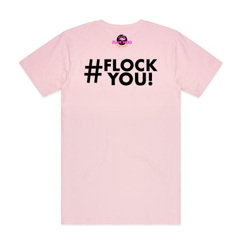 PF Men's Crew Neck Pink T-Shirt - #FLOCK YOU