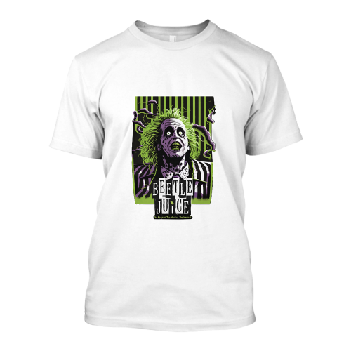 BeetleJuice #4 White Crew Neck T-Shirt