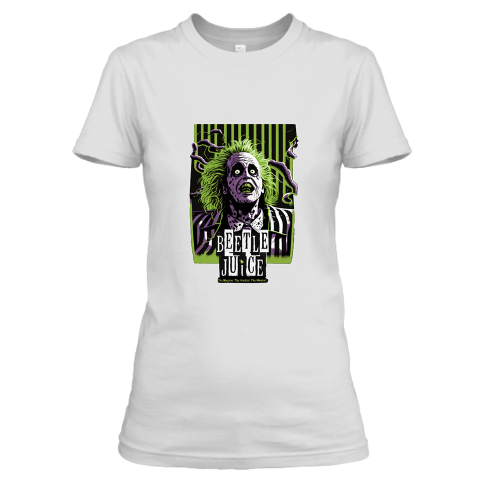 BeetleJuice #4 Women's White Crew Neck T-Shirt
