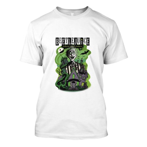 BeetleJuice #3 White Crew Neck T-Shirt