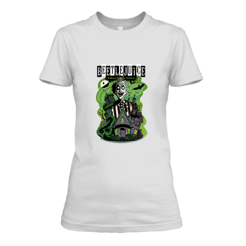 BeetleJuice #3 Women's White Crew Neck T-Shirt