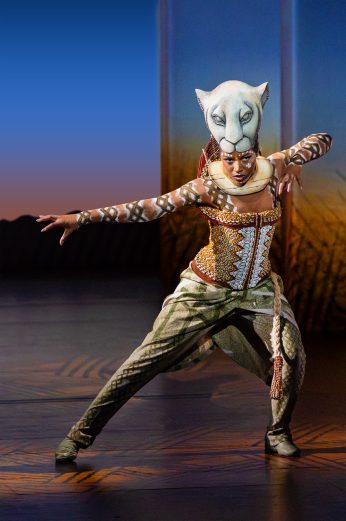 Emily Nkomo as Nala. The Lion King. (c) Disney. Photo by Daniel Boud